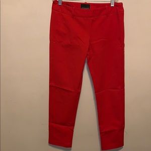 Bright red dress pants